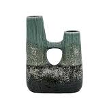 ΚΕΡΑΜΙΚΟ ΒΑΖΟ Fylliana FL3204 ΠΡΑΣΙΝΟ-ΓΚΡΙ ΧΡΩΜΑ 20x11x26εκ