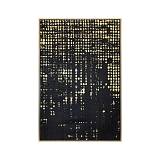 ΠΙΝΑΚΑΣ ΣΕ ΚΑΜΒΑ ΜΕ ΠΛΑΣΤΙΚΟ ΠΛΑΙΣΙΟ Fylliana FL247328 ΧΡΥΣΟ-ΜΑΥΡΟ 80x4x120εκ