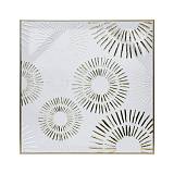 ΠΙΝΑΚΑΣ ΣΕ ΚΑΜΒΑ ΜΕ ΠΛΑΣΤΙΚΟ ΠΛΑΙΣΙΟ Fylliana FL247443 ΧΡΥΣΟ-ΛΕΥΚΟ 60x3x60εκ