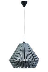 Φωτιστικό μονόφωτο ύφασμα  γκρι Ε27 Φ40