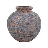 ΚΕΡΑΜΙΚΟ ΒΑΖΟ  FYLLIANA FL3223 ΧΡΩΜΑ ΜΑΥΡΟ - ΧΡΥΣΟ 33x33εκ