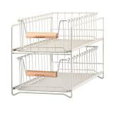 ESTIA ΚΑΛΑΘΙ ΟΡΓΑΝΩΣΗΣ ALLURE ΜΕΤΑΛΛΙΚΟ 2 ΕΠΙΠΕΔΩΝ ΣΥΡΤΑΡΩΤΟ IVORY