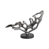 ΕΠΙΤΡΑΠΕΖΙΟ ΔΙΑΚΟΣΜΗΤΙΚΟ Fylliana FL29912 ΑΣΗΜΙ-ΜΑΥΡΟ ΜΑΤ ΧΡΩΜΑ 29x11x21εκ