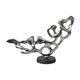 ΕΠΙΤΡΑΠΕΖΙΟ ΔΙΑΚΟΣΜΗΤΙΚΟ Fylliana FL29912 ΑΣΗΜΙ-ΜΑΥΡΟ ΜΑΤ ΧΡΩΜΑ 50x15x33εκ