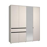 ΝΤΟΥΛΑΠΑ CORBETT 4K1F1O h211 CASHMERE/ΜΑΥΡΟ ΜΑΤ ΧΡΩΜΑ 183x55x211εκ