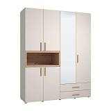 ΝΤΟΥΛΑΠΑ DONALD 4K2F1O h227 CASHEMERE/ARTISAN OAK ΧΡΩΜΑ 179x57x227εκ