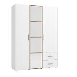ΝΤΟΥΛΑΠΑ PARNAS 3K2FO III ARTISAN OAK-ΛΕΥΚΟ 149x54x208εκ
