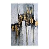 ΠΙΝΑΚΑΣ ΣΕ ΚΑΜΒΑ Fylliana FL5512 ΓΚΡΙ-ΜΑΥΡΟ-ΧΡΥΣΟ 80x3x120εκ