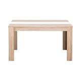 ΤΡΑΠΕΖΙ ΤΡΑΠΕΖΑΡΙΑΣ DOMUS 135 SONOMA OAK-ΛΕΥΚΟ 135x81x75εκ