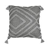 ΔΙΑΚΟΣΜΗΤΙΚΟ ΜΑΞΙΛΑΡΙ Fylliana Ruby ΓΚΡΙ ΧΡΩΜΑ 43x43x10εκ