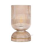 ΕΠΙΤΡΑΠΕΖΙΑ ΛΑΜΠΑ Fylliana FL24674 ΓΥΑΛΙΝΗ ΜΕΛΙ ΧΡΩΜΑ 12x29εκ Ε27