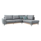 ΚΑΝΑΠΕΣ Fylliana Loftio ΔΕΞΙΑ ΓΩΝΙΑ ΓΚΡΙ ΧΡΩΜΑ 280x220x95εκ