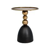 ΜΕΤΑΛΛΙΚΟ ΣΤΡΟΓΓΥΛΟ ΤΡΑΠΕΖΑΚΙ ΓΩΝΙΑΣ Fylliana FL011 ΜΑΥΡΟ-ΜΠΡΟΝΖΕ ΧΡΩΜΑ 40x50εκ