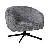 ΠΕΡΙΣΤΡΕΦΟΜΕΝΗ ΠΟΛΥΘΡΟΝΑ Fylliana Malena ΑΝΟΙΧΤΟ ΓΚΡΙ ΥΦΑΣΜΑ 73x84x68εκ