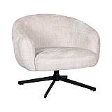 ΠΕΡΙΣΤΡΕΦΟΜΕΝΗ ΠΟΛΥΘΡΟΝΑ Fylliana Malena ΚΡΕΜ ΥΦΑΣΜΑ 73x84x68εκ