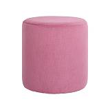 ΤΑΜΠΟΥΡΕ-ΣΚΑΜΠΟ ΣΤΡΟΓΓΥΛΟ Fylliana Circlo ΡΟΖ ΧΡΩΜΑ 34x35εκ