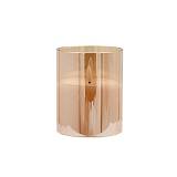 ΔΙΑΚΟΣΜΗΤΙΚΟ LED ΚΕΡΙ ΜΕ ΡΕΑΛΙΣΤΙΚΗ 3D ΦΛΟΓΑ Fylliana FL1013 ΣΕ ΓΥΑΛΙ ΧΡΩΜΑ AMBER 10x10x13εκ