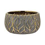 ΚΕΡΑΜΙΚΗ ΚΟΥΠ Fylliana FL126045 ΧΡΥΣΟ-ΚΑΦΕ 18x10εκ