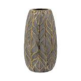 ΚΕΡΑΜΙΚΟ ΒΑΖΟ Fylliana FL126042 ΧΡΥΣΟ-ΚΑΦΕ 14x25εκ