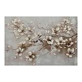 ΠΙΝΑΚΑΣ ΣΕ ΚΑΜΒΑ Fylliana "Flower 37592" ΜΠΕΖ-ΡΟΖ-ΛΕΥΚΟ 90x3x60εκ