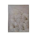 ΠΙΝΑΚΑΣ ΣΕ ΚΑΜΒΑ ΜΕ ΠΛΑΣΤΙΚΟ ΠΛΑΙΣΙΟ Fylliana FL252455 ΧΡΥΣΟ-ΛΕΥΚΟ-ΜΠΕΖ 50x3x70εκ