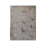 ΠΙΝΑΚΑΣ ΣΕ ΚΑΜΒΑ ΜΕ ΠΛΑΣΤΙΚΟ ΠΛΑΙΣΙΟ Fylliana FL252456 ΧΡΥΣΟ-ΛΕΥΚΟ-ΜΠΕΖ 50x3x70εκ