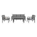 ΣΕΤ ΚΗΠΟΥ 4 ΤΕΜΑΧΙΩΝ Fylliana "Madera" ΓΚΡΙ ΧΡΩΜΑ