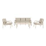 ΣΕΤ ΚΗΠΟΥ 4 ΤΕΜΑΧΙΩΝ Fylliana "Madera" ΜΠΕΖ ΧΡΩΜΑ