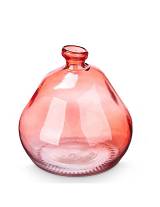 Βάζο γυάλ.κόκκινο στενό στόμιο Φ17Η18cm