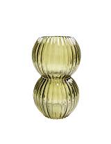 Βάζο γυαλ. Πράσινο Φ11,5Η20cm