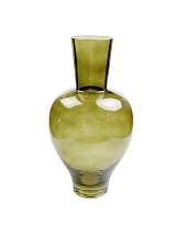 Βάζο γυαλ. πράσινο Φ17Η34cm