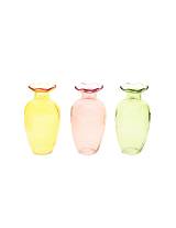 Βάζο γυάλινο 3χρώματα 7,3x14cm