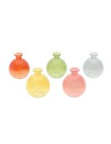 Βάζο γυάλινο 5χρώματα 9x9,8cm