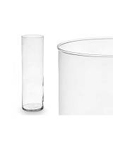 Βάζο γυάλινο κυλινδρικό διάφανο Φ15Η50cm