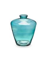 Βάζο γυάλ.μπλε στενό στόμιο Φ10,5Η13