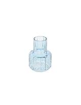 Βάζο γυάλινο θαλασσί 8x11cm