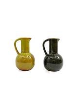 Βάζο κανάτα κεραμ.2χρώματα 10x15cm