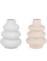 Βάζο κεραμικό 2χρώματα 14,5x19cm