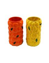 Βάζο κεραμικό με λεμόνια/πορτοκάλια 14.5X27cm