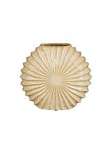 Βάζο κεραμικό μπεζ σχ.λουλούδι 35x17H30,5 cm