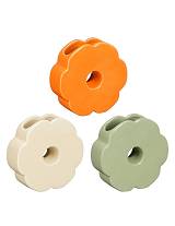 Βάζο λουλούδι κεραμικό 3χρώματα 14x4,5x13,5cm