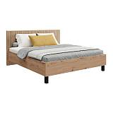 ΔΙΠΛΟ ΚΡΕΒΑΤΙ AVIGNON 180 ARTISAN OAK-ΜΑΥΡΟ ΧΡΩΜΑ 193x211x102εκ