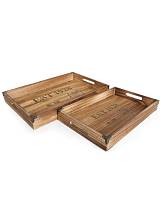 Δίσκος ξύλινος  "GENERAL STORE" σ/2 (45x30/40x25cm