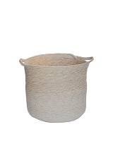 Καλάθι ψάθινο εκρού 26Χ27