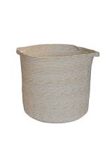 Καλάθι ψάθινο εκρού 31Χ32