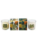 Κερί αρωματικό λεμόνι/πορτοκάλι σε κουτί/2σχέδια 7X7X7.5cm