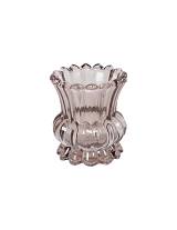 Κηροπήγιο γυαλ.αν.καφέ 9,5Χ11