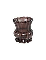 Κηροπήγιο γυαλ.καφέ 9,5Χ11