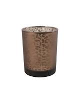 Κηροπήγιο γυαλ.καφέ bliss 10Χ12,5