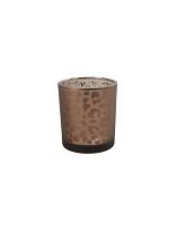 Κηροπήγιο γυαλ.καφέ bliss 7Χ8